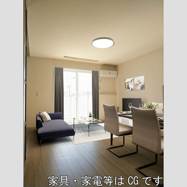 居室・リビング (家具‧家電はCGです)