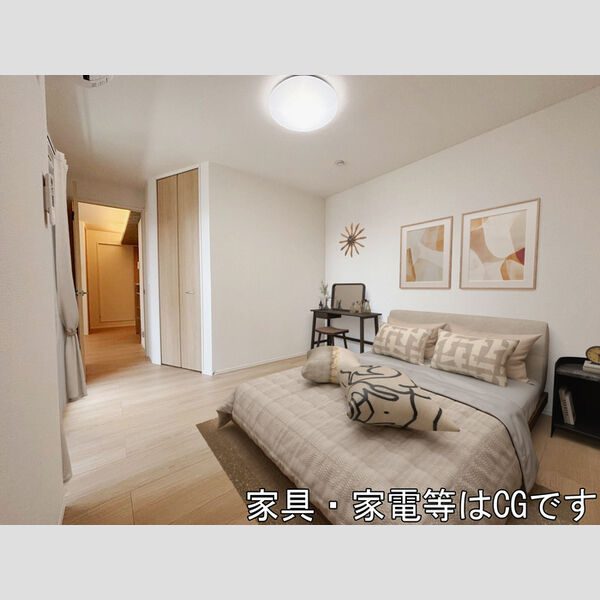 居室・リビング (家具/家電はCGです)