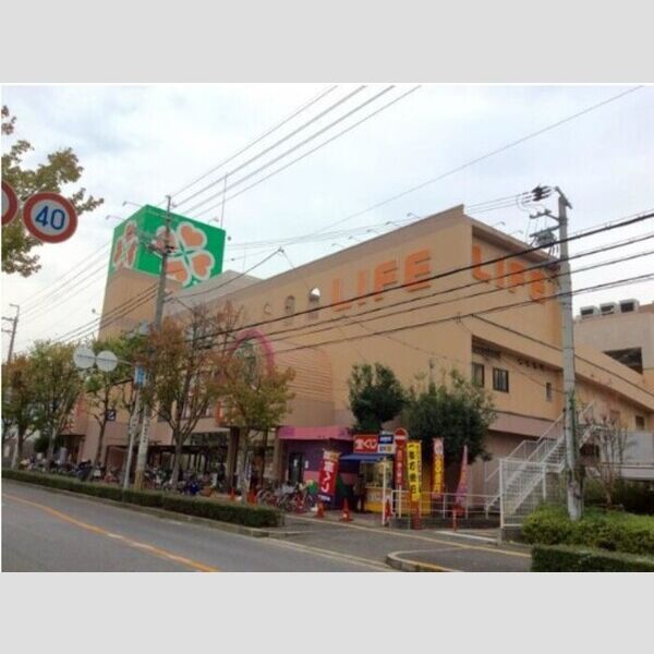 現地周辺 (ライフ八尾店(642m))