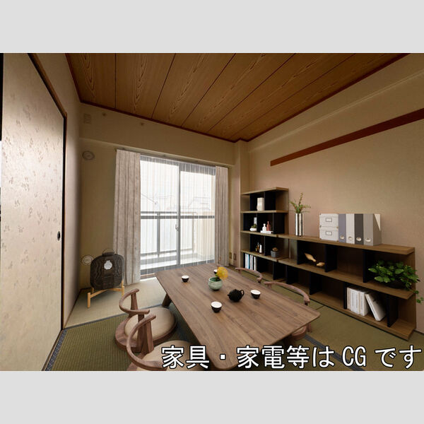 居室・リビング (家具・家電はCGです。)