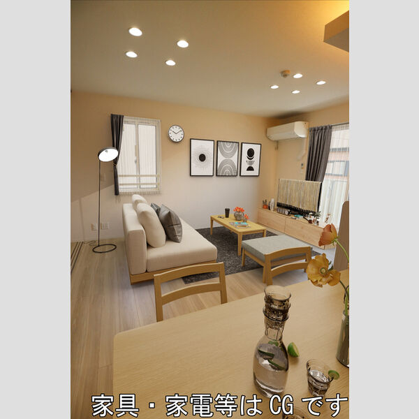 居室・リビング (家具家電等はCGです。)