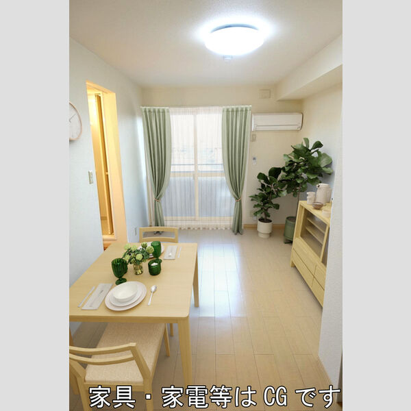 居室・リビング (家具/家電はCGです)
