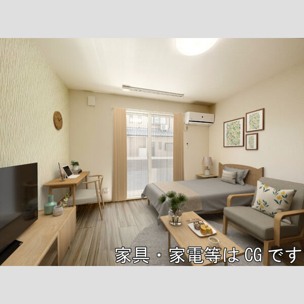居室・リビング (家具‧家電はCGです)