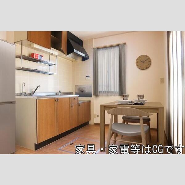 居室・リビング (ダイニングキッチン　※イメージ図です・家具は配置しません)