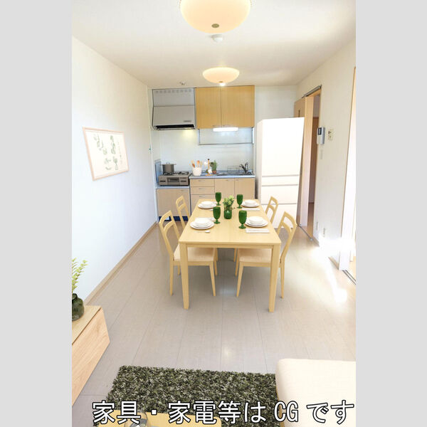 居室・リビング (家具/家電はCGです)