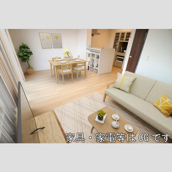 居室・リビング (家具‧家電はCGです)