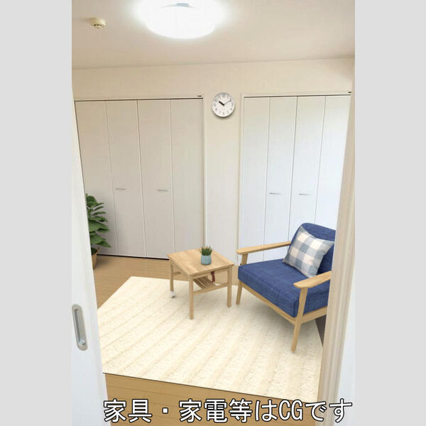 居室・リビング (南洋室・LED照明 ※イメージ図です・家具は配置しません)
