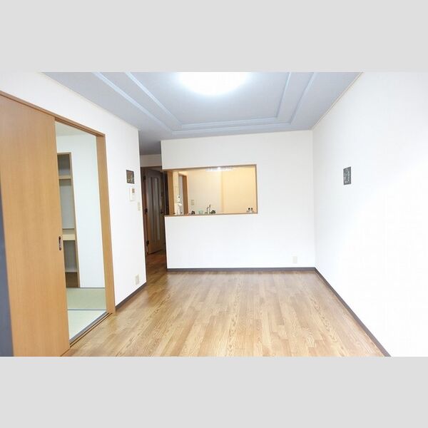 居室・リビング (リビング～カウンターキッチン・LED照明)