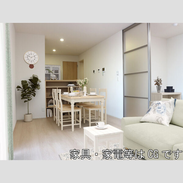 居室・リビング (家具‧家電はCGです)