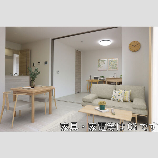 居室・リビング (家具?家電はCGです)