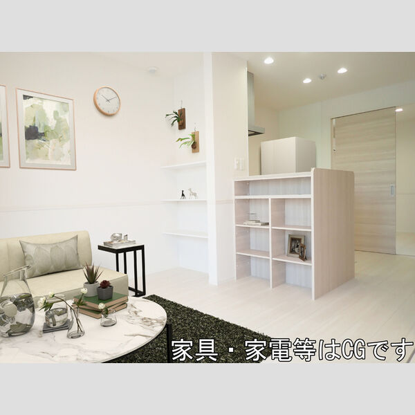 居室・リビング (家具‧家電はCGです)