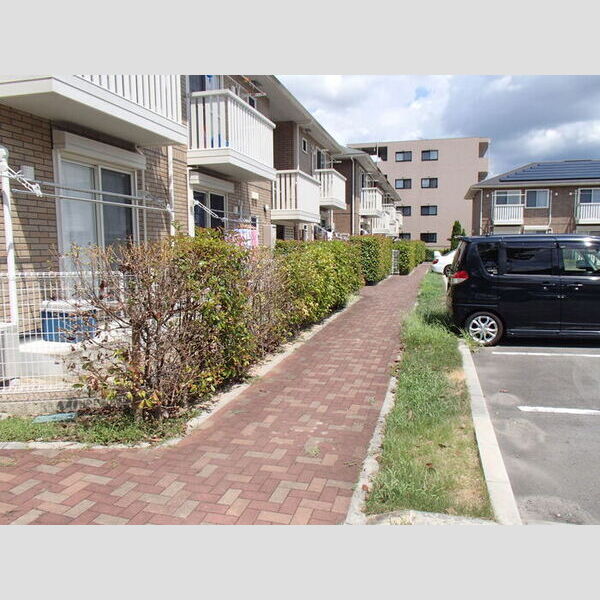 現地周辺 (A棟前歩道通路)