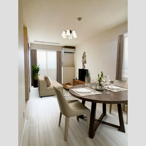 居室・リビング (※内観画像の家具はCGです。部屋には付随しません。)