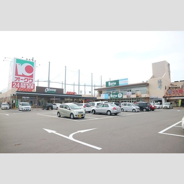 現地周辺 (オークワ大浦街道店(1490m))