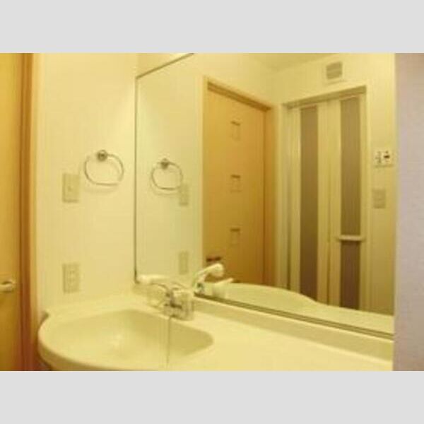 洗面所 (大型洗面台で広々使えます♪)