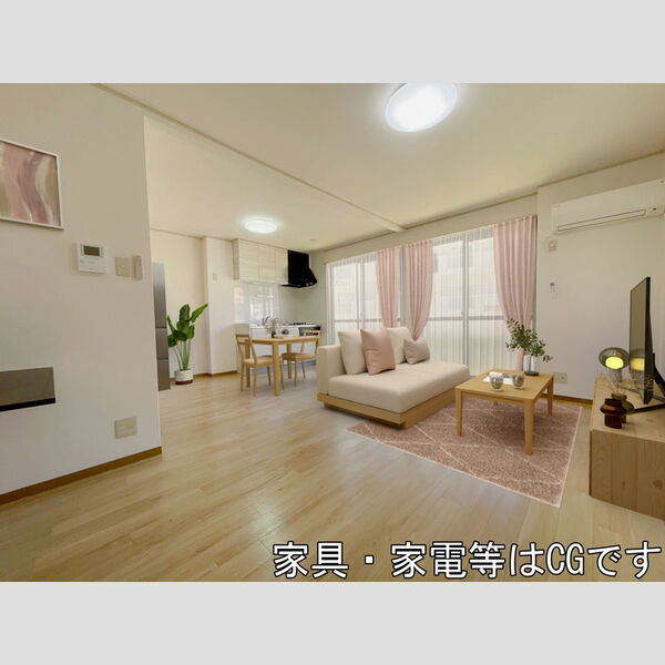 居室・リビング (家具/家電はCGです)