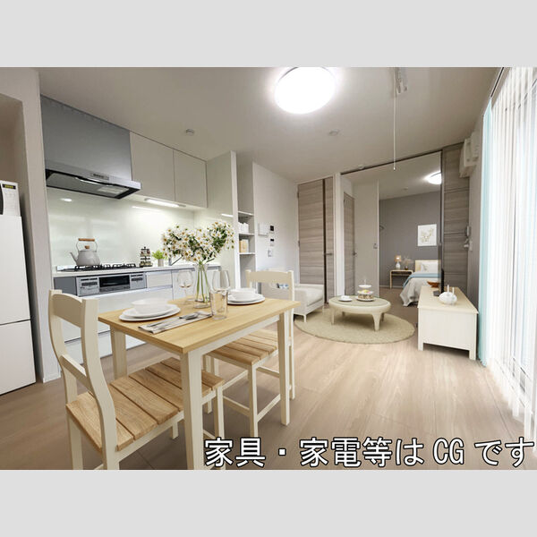 居室・リビング (家具‧家電はCGです)