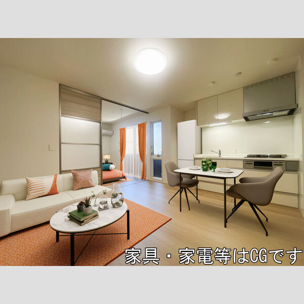 居室・リビング (家具‧家電はCGです)