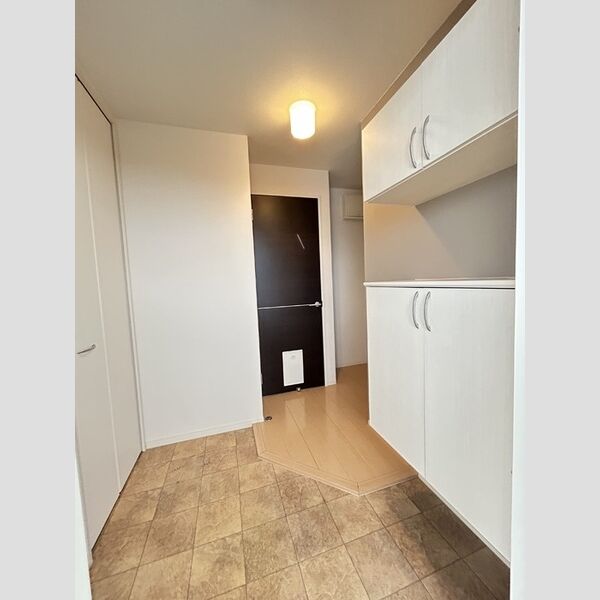 玄関 (吊戸タイプのシューズボックス)