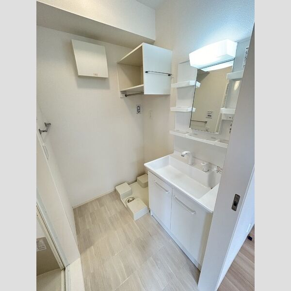 洗面所 (洗面所(洗髪洗面化粧台・ランドリー収納棚付))