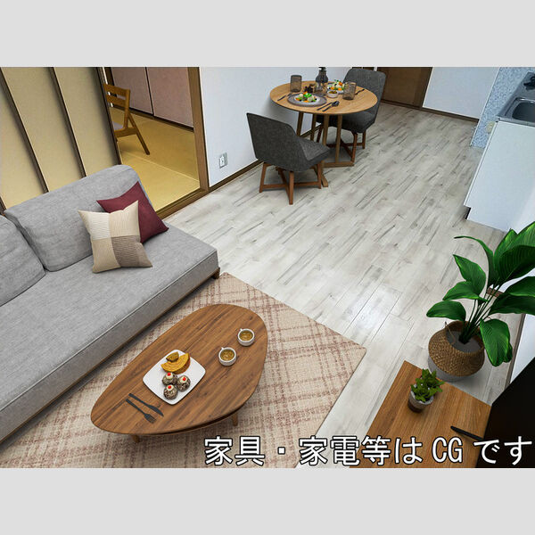 居室・リビング (LDK10.0帖※家具家電等はCGです。実際には設置されておりません。)