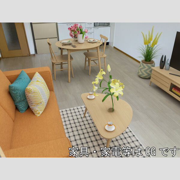 居室・リビング (LDK11.5帖※家具家電等はCGです。実際には設置されておりません。)