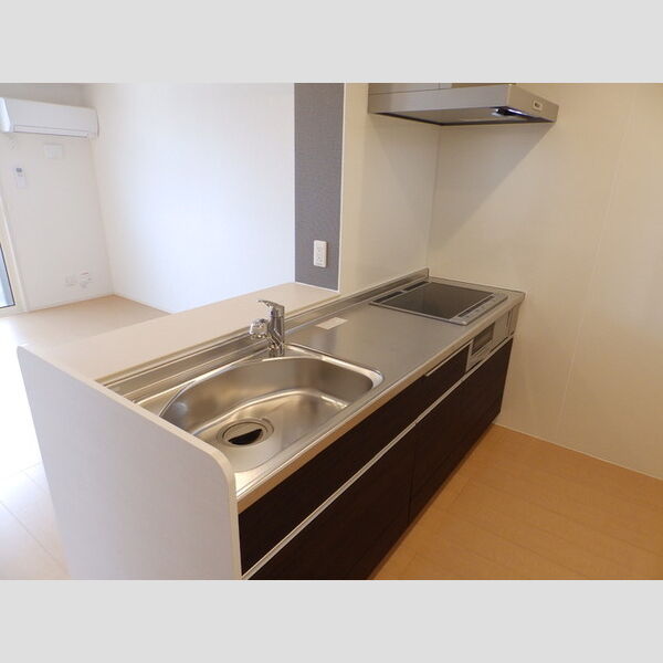 キッチン (203　対面キッチン(2口IHクッキングヒーター+1口ラジエントヒーター))