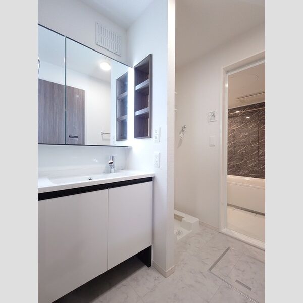 洗面所 (洗面台、洗濯機置場)