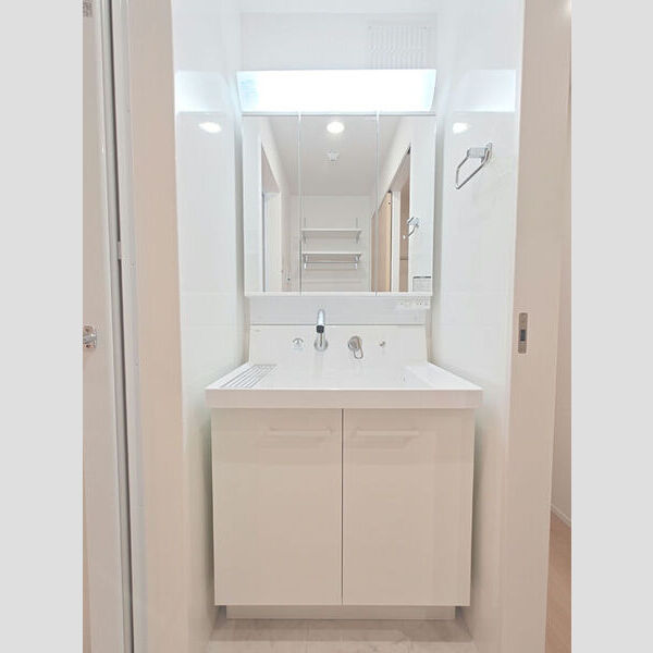 洗面所 (3面鏡キャビネット付き洗面台)