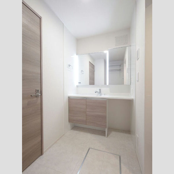 洗面所 (ミラーキャビネット付き洗面台)