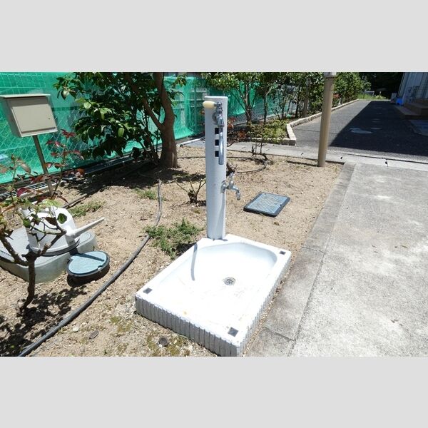 現地周辺 (ペット専用足洗い場)