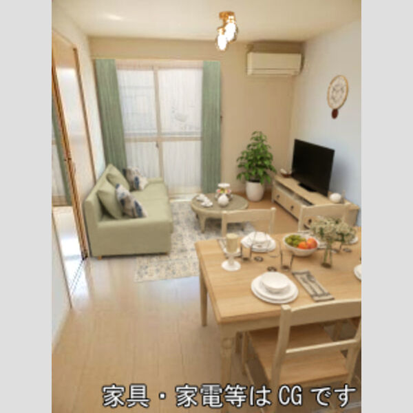居室・リビング (家具‧家電はCGです)