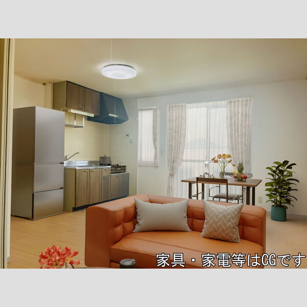 居室・リビング (家具/家電はCGです)
