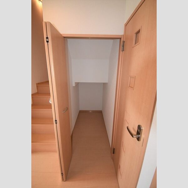 玄関 (階段下収納)