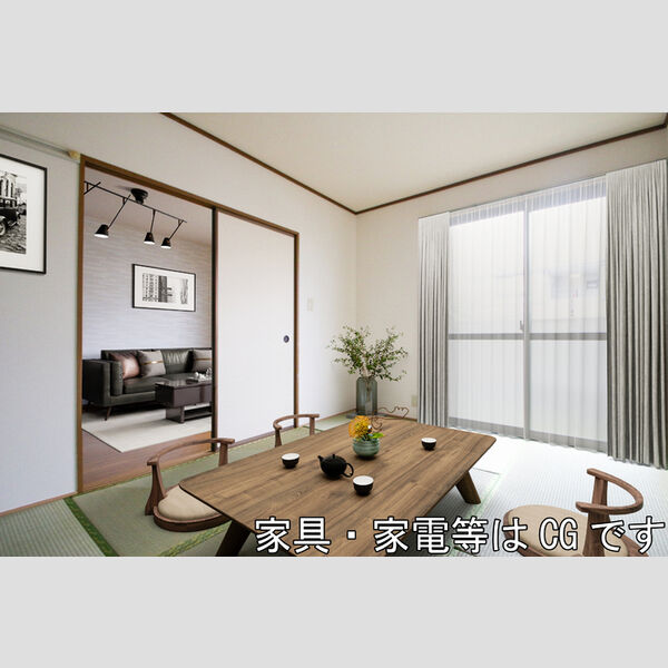 居室・リビング (和室【家具・家電はCG】)