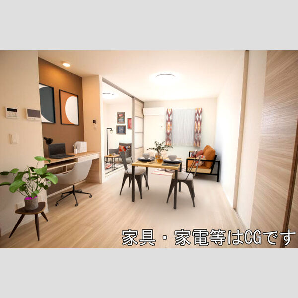 居室・リビング (リビング【家具・家電はCG】)