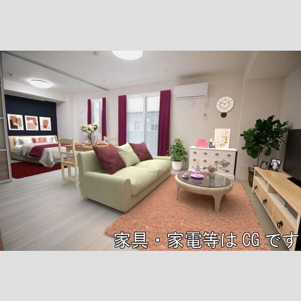 居室・リビング (リビング【家具・家電はCG】)
