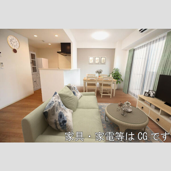 居室・リビング (リビング【家具・家電はCG】)