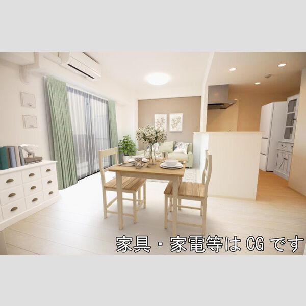 居室・リビング (リビング【家具・家電はCG】)