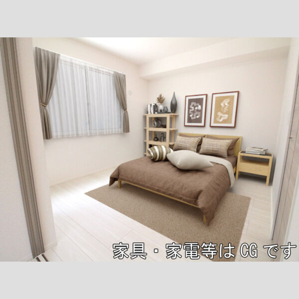 居室・リビング (家具/家電はCGです)