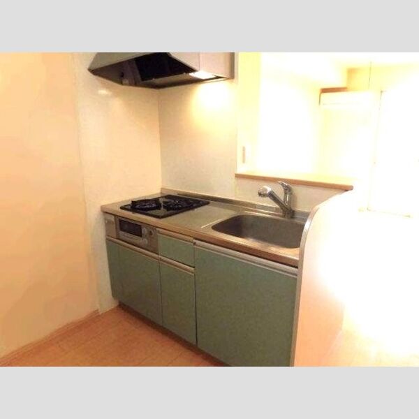 キッチン (2口コンロ付き対面キッチン)