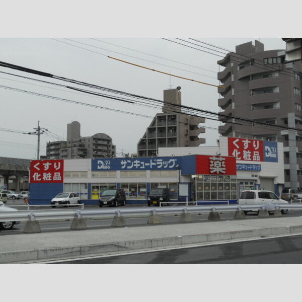 現地周辺 (サンキュードラッグ穴生店まで980m(徒歩13分))