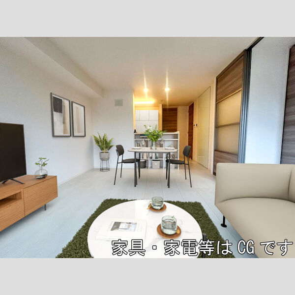 居室・リビング (家具‧家電はCGです)