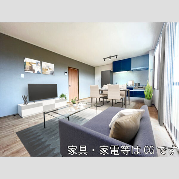 居室・リビング (家具?家電はCGです)