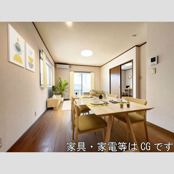 居室・リビング (家具・家電はCGです)