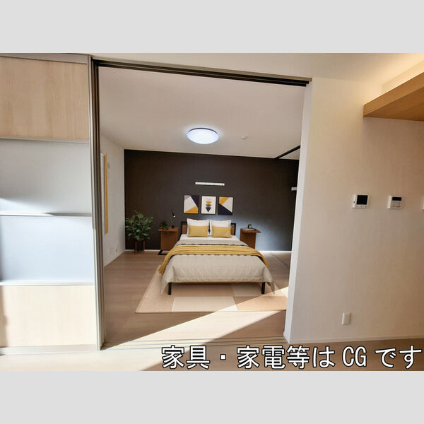 居室・リビング (家具・家電はCGです)