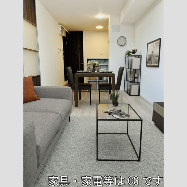 居室・リビング (家具・家電はCGです)