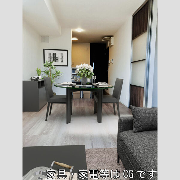 居室・リビング (家具・家電はCGです)
