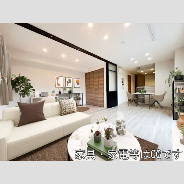 居室・リビング (家具‧家電はCGです)