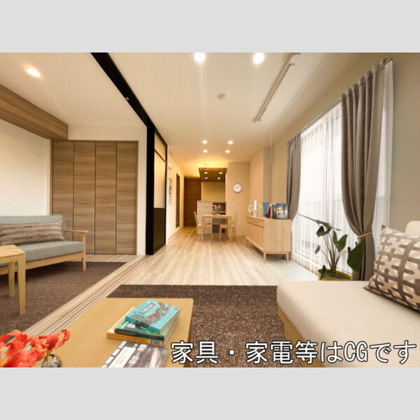 居室・リビング (家具‧家電はCGです)